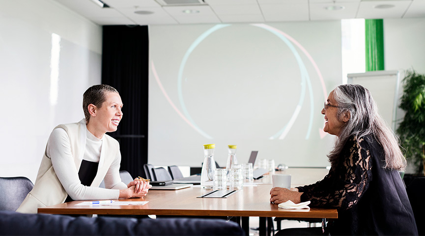 Ett möte med två personer